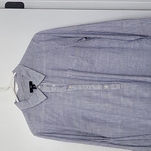 Half button linen blouse